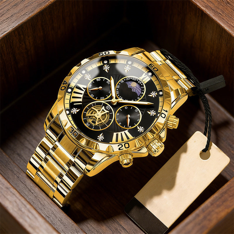 ⌛Last Chance: 50% Off All⏰Men's Luminous Waterproof Flywheel Quartz Watch