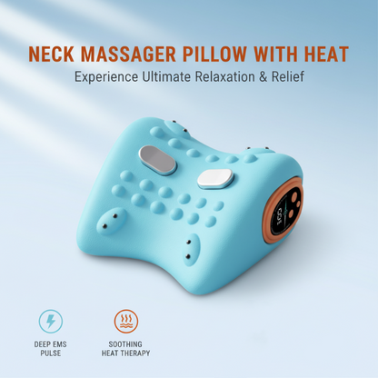 Neck Massage Cushion with Heating Function – Relaxation for Neck & Shoulders 💆‍♂️🔥