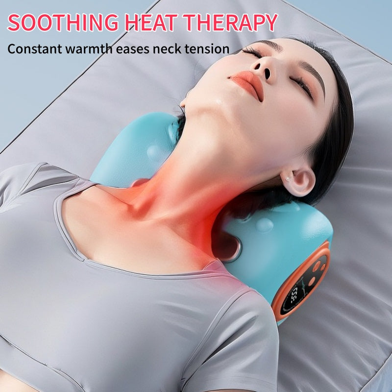 Neck Massage Cushion with Heating Function – Relaxation for Neck & Shoulders 💆‍♂️🔥
