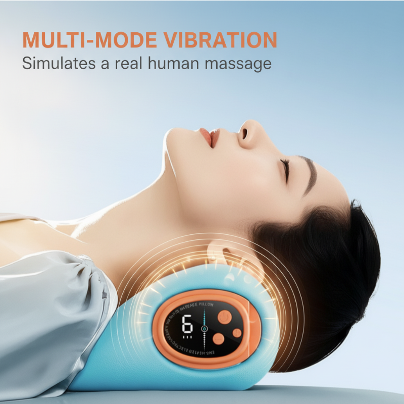 Neck Massage Cushion with Heating Function – Relaxation for Neck & Shoulders 💆‍♂️🔥