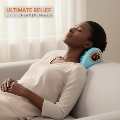 Neck Massage Cushion with Heating Function – Relaxation for Neck & Shoulders 💆‍♂️🔥