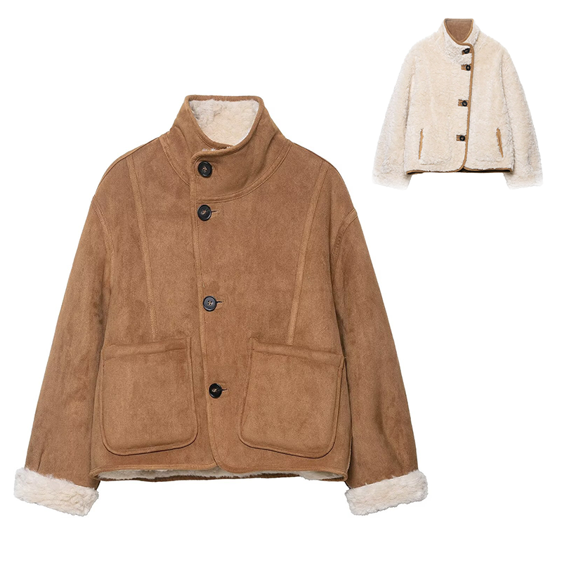 🥂 New Year, New Style: 50% Off Everything!💖Women’s Fashion Reversible Winter Jacket