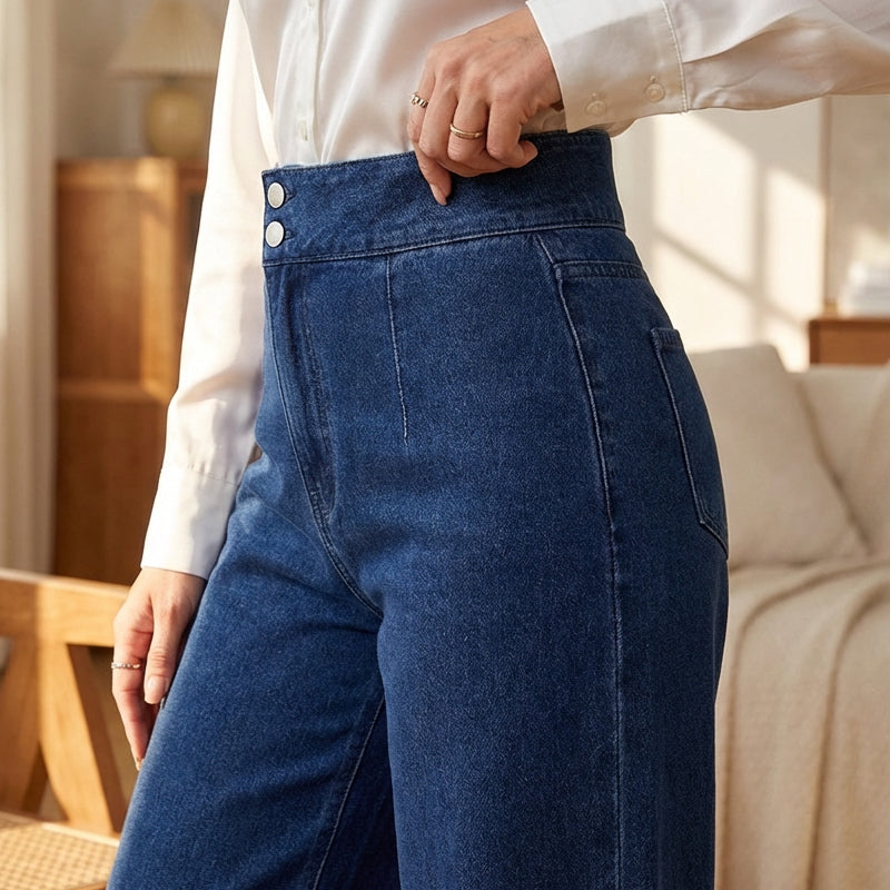 🥂ANNIVERSARY SALE – 50% OFF STOREWIDE🎁Women's High-Waist Wide-Leg Jeans