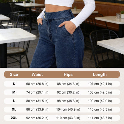 🥂ANNIVERSARY SALE – 50% OFF STOREWIDE🎁Women's High-Waist Wide-Leg Jeans
