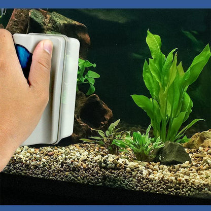 Aquarium Cleaner Fish Tank Double Côtés Brosse