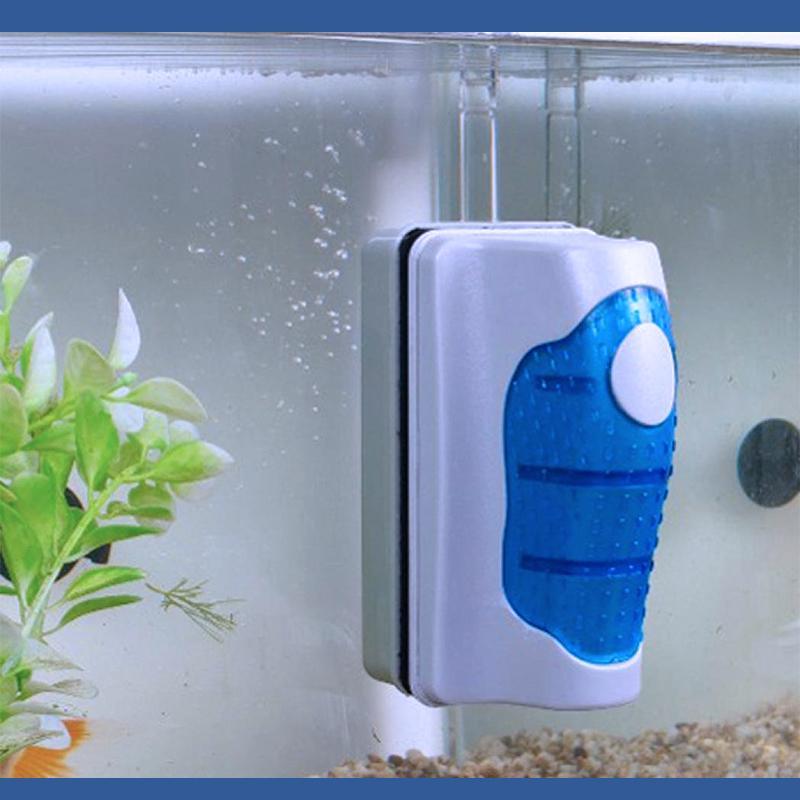Aquarium Cleaner Fish Tank Double Côtés Brosse