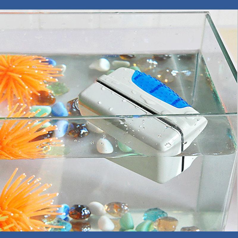 Aquarium Cleaner Fish Tank Double Côtés Brosse