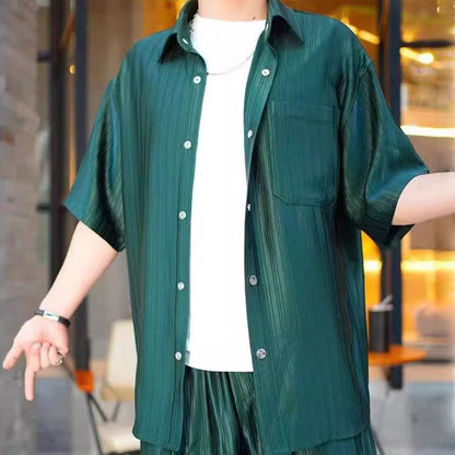Men Luxury Glossy Casual Suits