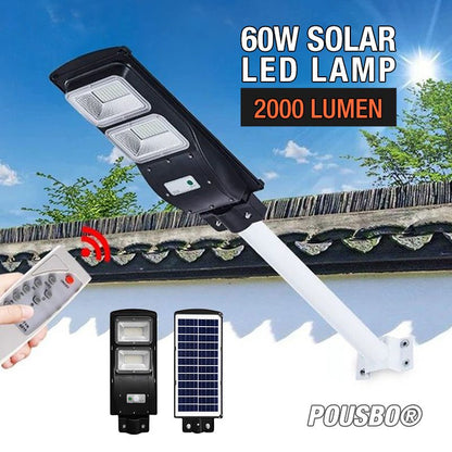 Lampe à LED solaire 60W 2000 lumen （50% de réduction）
