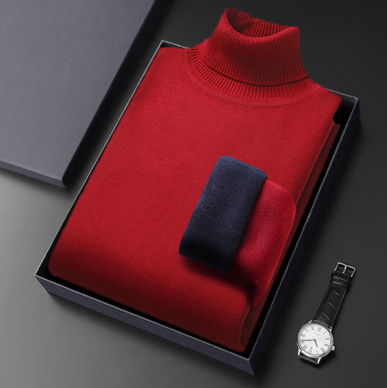 Pull à col roulé pour hommes d'hiver （50% de réduction）