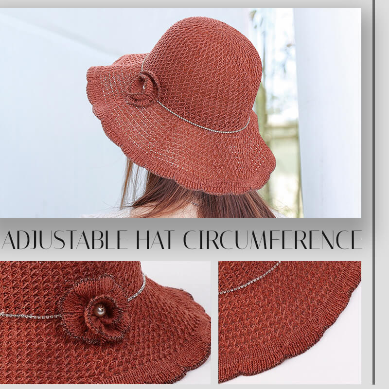 Volets tricotés chapeau de seau